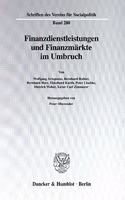 Finanzdienstleistungen Und Finanzmarkte Im Umbruch