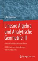 Lineare Algebra Und Analytische Geometrie III