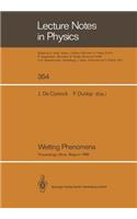 Wetting Phenomena