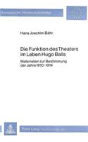 Die Funktion des Theaters im Leben Hugo Balls