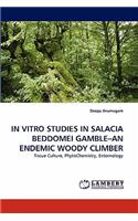 In Vitro Studies in Salacia Beddomei Gamble-An Endemic Woody Climber