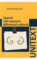 Appunti Sulle Equazioni Differenziali Ordinarie