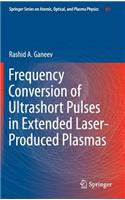 Frequency Conversion of Ultrashort Pulses in Extended Laser-Produced Plasmas