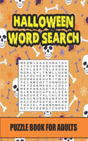 halloween search word puzzle book for adults