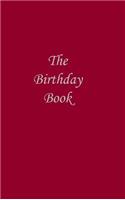 Birthday Book - Dark Red