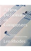 A New Dictionary of Composers