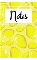 Notes: Notes, Composition Notebook: Lemons, 100 Pages, Medium College Ruled, 6 x 9 (Great Gift for Women, Girls, Moms, Students & Teachers or an Excellent 