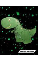 Dinosaur Notebook: 8.5 x 11 Wide Ruled Notebook For All Your Home, School And Business Note Needs