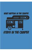 What Happens in the Camper Stays in the Camper: Camping Outdoor Notebook Camper Notizbuch Planer 6x9 Lined