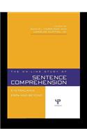 The On-line Study of Sentence Comprehension