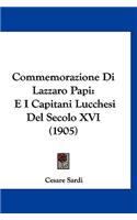 Commemorazione Di Lazzaro Papi