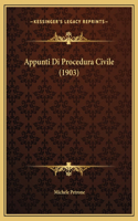 Appunti Di Procedura Civile (1903)