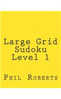 Large Grid Sudoku Level 1: Easy Sudoku Puzzles For Beginners or For Timed Challenges