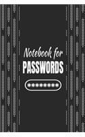 Notebook for Passwords