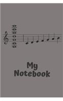 My Notebook: Journal School Notebook Sketchbook perfect for Home Office, for Writing Drawing and Painting; 110 Blank Pages