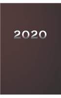 2020 Daily Diary Fully Lined and Dated: Monthly Calendar Schedule Organizer and Daily Planner Full Page a Day