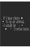 If I have choice to be an animal, I would be CrestedGecko