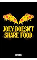 Joey Doesn'T Share Food Notebook