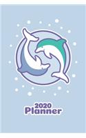 Kawaii Planner 2020 Cute Dolphin Lover Organizer: Daily, Weekly & Monthly Calendar Diary