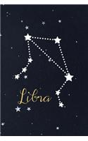 Libra: All Purpose 6x9 Blank Lined Notebook Journal Way Better Than A Card Trendy Unique Gift Constellations