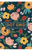 Dot Grid Notebook - Journal- Libreta - Cahier - Taccuino - Notizbuch: 110 Dotted Pages of Bullets for Journaling, Note Taking or to Create Your Own Planner, Organizer or Diary: Red & Yellow Modern Florals 993-3
