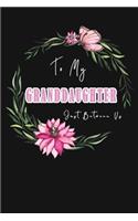 To My Granddaughter, Just Between Us