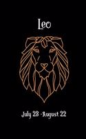Leo Notebook: This simple lined notebook/journal is customized for just Leo!
