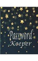 Password keeper: Password keeper book Size 8x10 inches. This Internet Journal Password organizer book has 110 page 10 Entries per page.