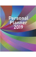Personal Planner 2019: Organize, Plan, and Document Everything Easily - All Year Long With This Full Size (8.5 x 11 Inches) 2019 Notebook - Spiral Multi-Colored