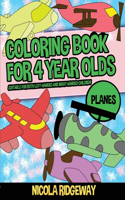 Coloring Pages for 4 Year Olds (Planes)