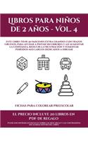 Fichas para colorear preescolar (Libros para niños de 2 años - Vol. 4)
