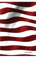 Journal Pages - USA Stars & Stripes (Unruled)