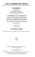 DATA Act implementation check-in