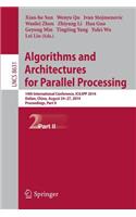 Algorithms and Architectures for Parallel Processing: 14th International Conference, Ica3pp 2014, Dalian, China, August 24-27, 2014. Proceedings, Part II