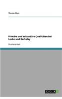Primäre und sekundäre Qualitäten bei Locke und Berkeley