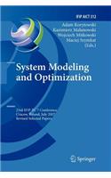 System Modeling and Optimization