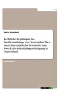 Rechtliche Regelungen bei Scheinehe zum Zweck der Aufenthaltsgenehmigung in Deutschland