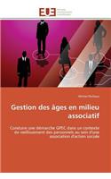 Gestion Des Âges En Milieu Associatif