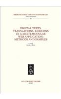 Digital texts, translations, lexicons in a multi-modular web application: methods and samples