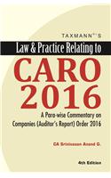 Law & Practice Relating To Caro 2016