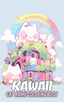 Kawaii Cat Anime Coloring Book