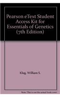 Pearson Etext Student Access Kit for Essentials of Genetics