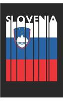 Vintage Slovenia Notebook - Retro Slovenia Planner - Slovenian Flag Diary - Slovenia Travel Journal
