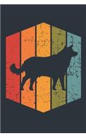 Retro Wolf Notebook - Gift for Wolf Lovers - Vintage Wolf Journal - Wolf Diary for Boys and Girls