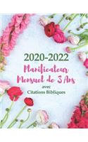 2020-2022 Planiﬁcateur et Organisateur Mensuel de 3 Ans avec Citations Bibliques