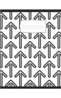 Math Notebook: Squared 5x5 graph paper
