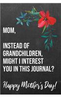 Mom Instead of Grandchildren Might I Interest You In This Journal Happy Mother's Day