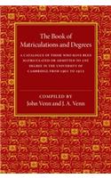 Book of Matriculations and Degrees