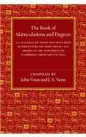 Book of Matriculations and Degrees