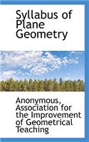Syllabus of Plane Geometry